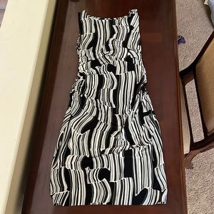 Kamalkulture dress, white and black, medium